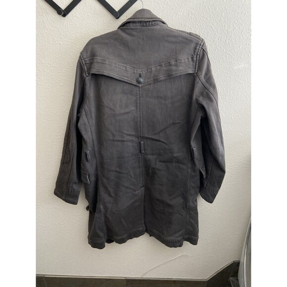 Robert Geller Double Breasted Trench Coat Men's 48 (Large) Missing Belt / Fading - Picture 2 of 14